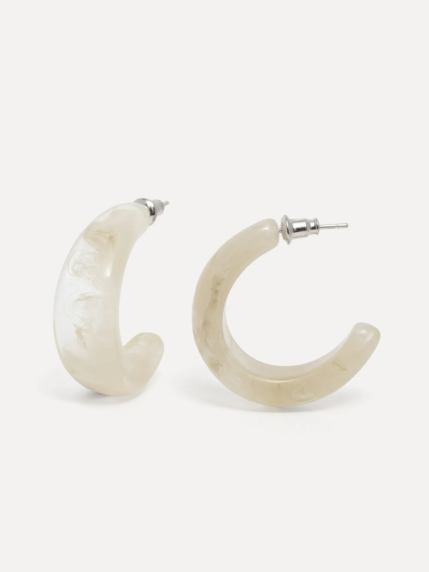 Les Soeurs Resin Oorbellen Set Melly Cream Cheap
