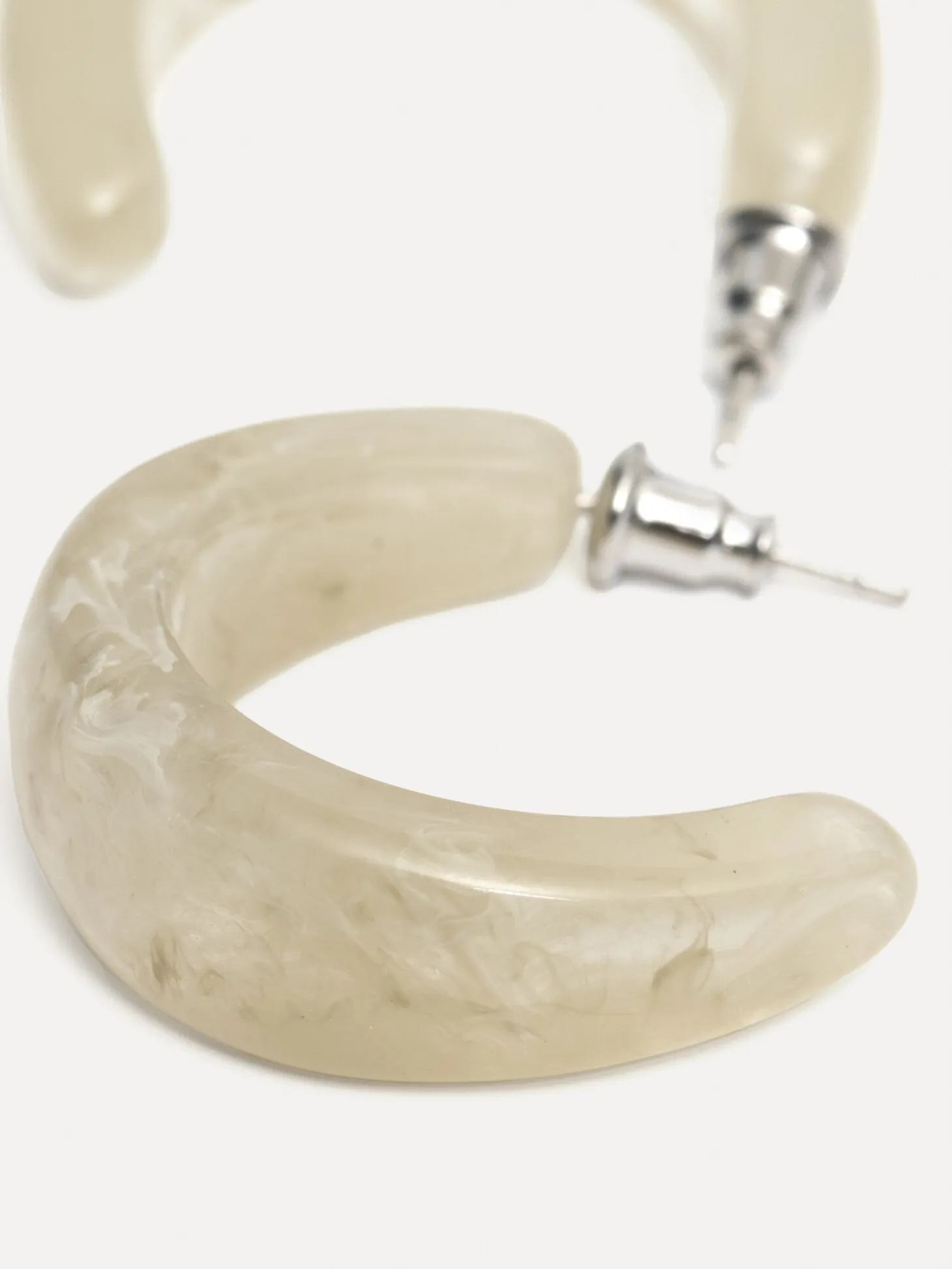 Les Soeurs Resin Oorbellen Set Melly Cream Cheap