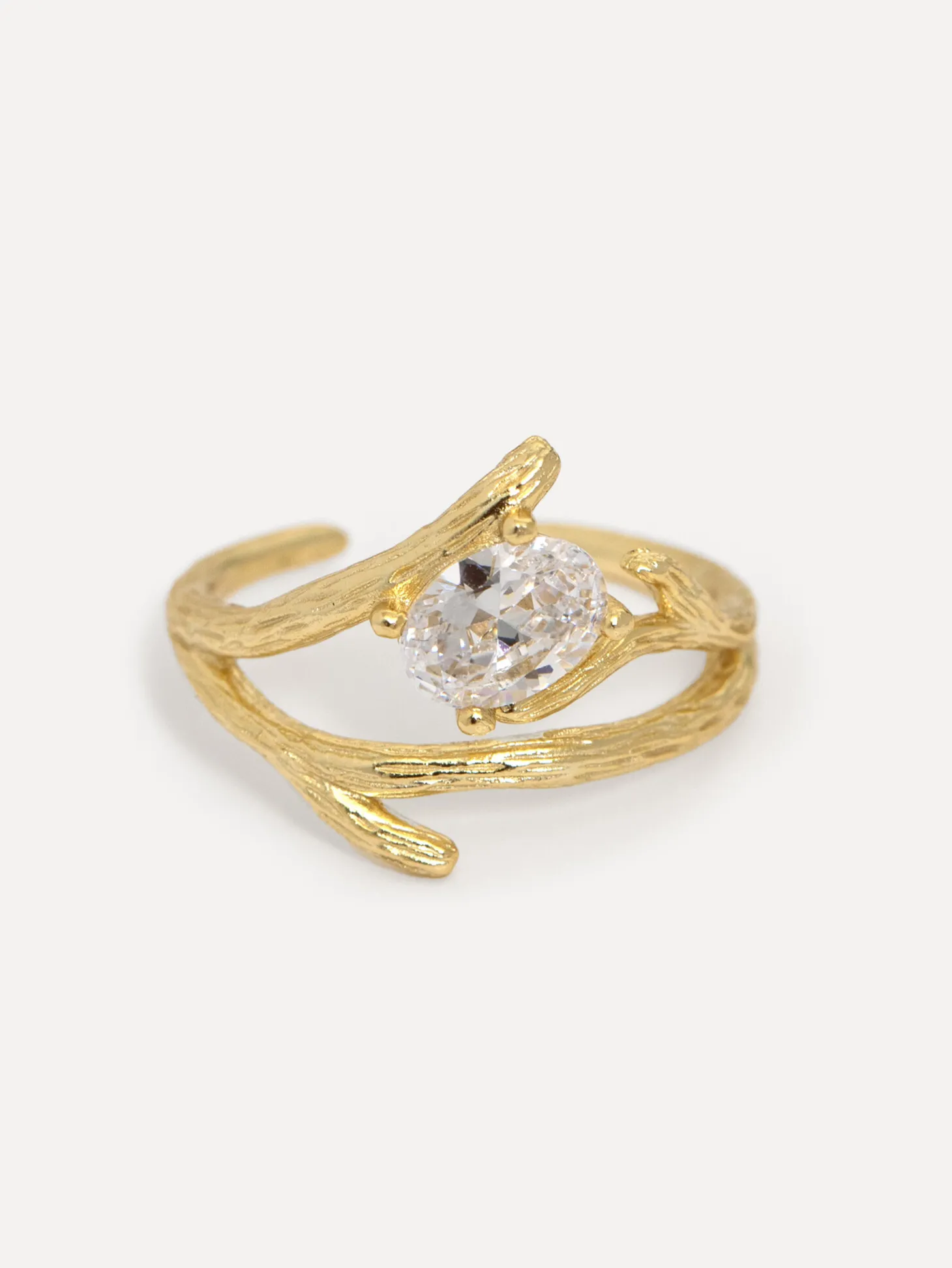 Les Soeurs Ring Ginette Branch Gold Outlet
