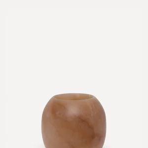 Les Soeurs Ronde Alabaster Kaarsenhouder (Small) Tabac Best Sale