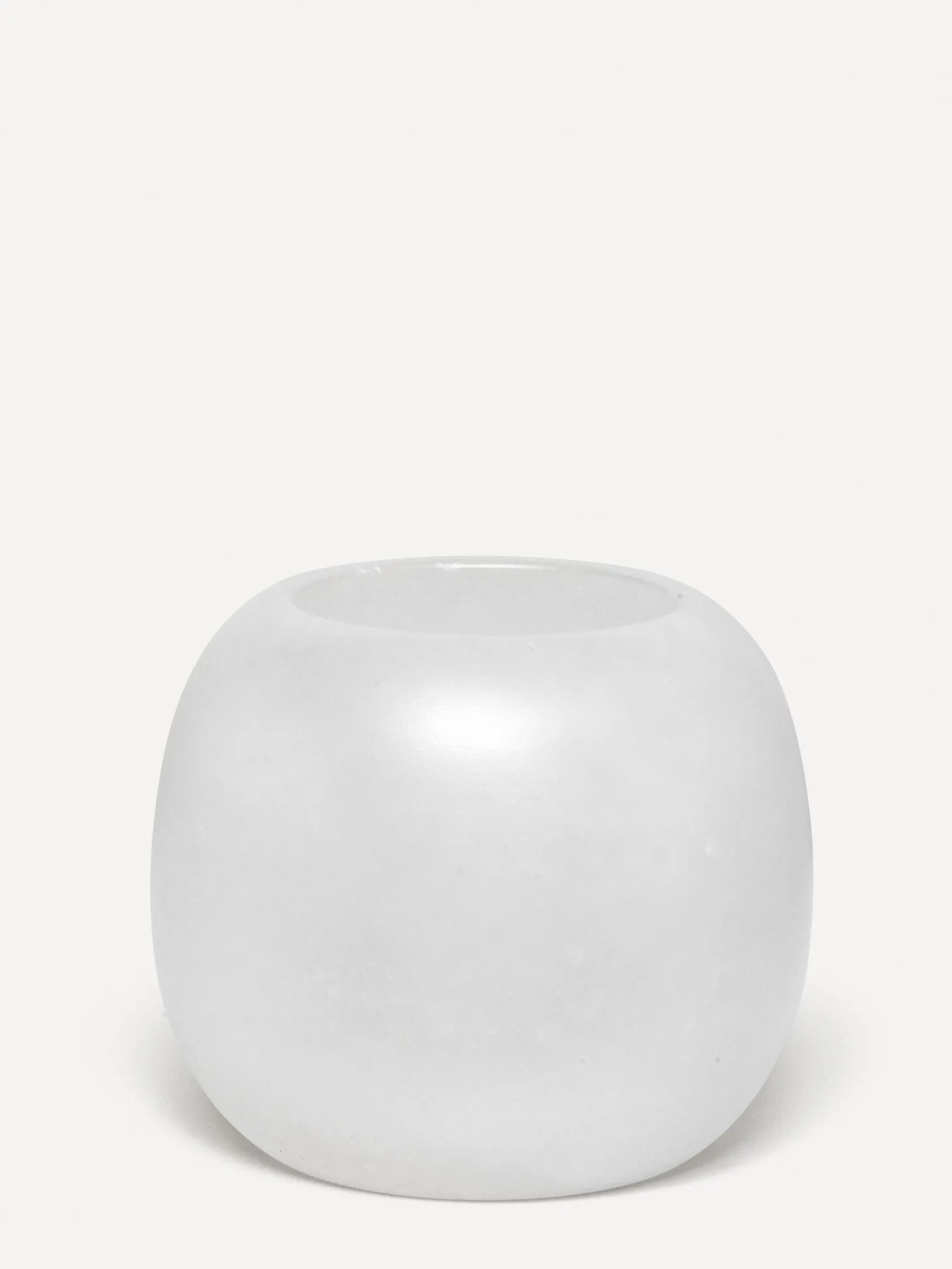 Les Soeurs Ronde Alabaster Waxinelichthouder (Large) White Outlet