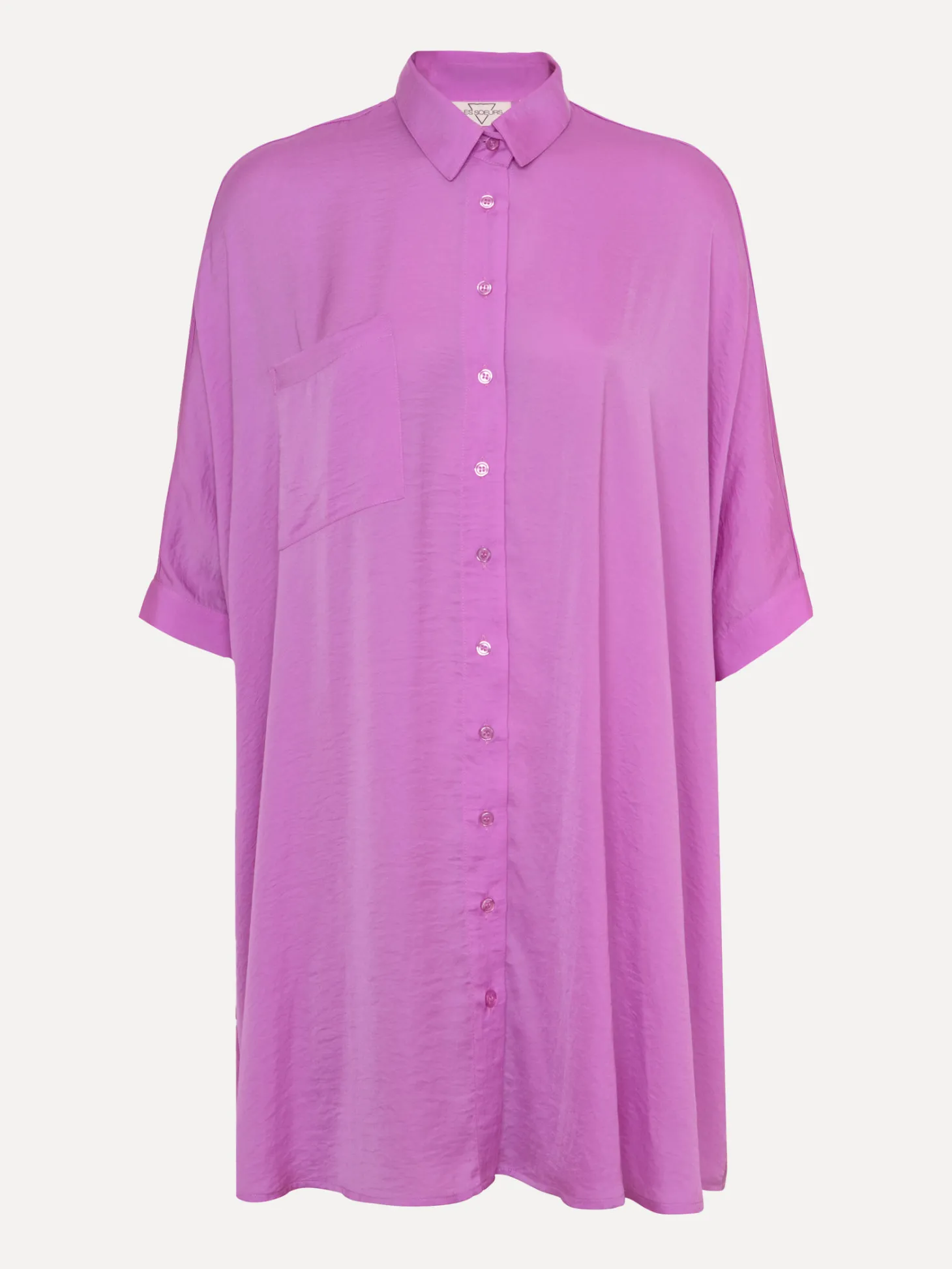 satijn_blousejurk_mason_6-1.webp Les Soeurs Satijn Blousejurk Mason Lila Sale