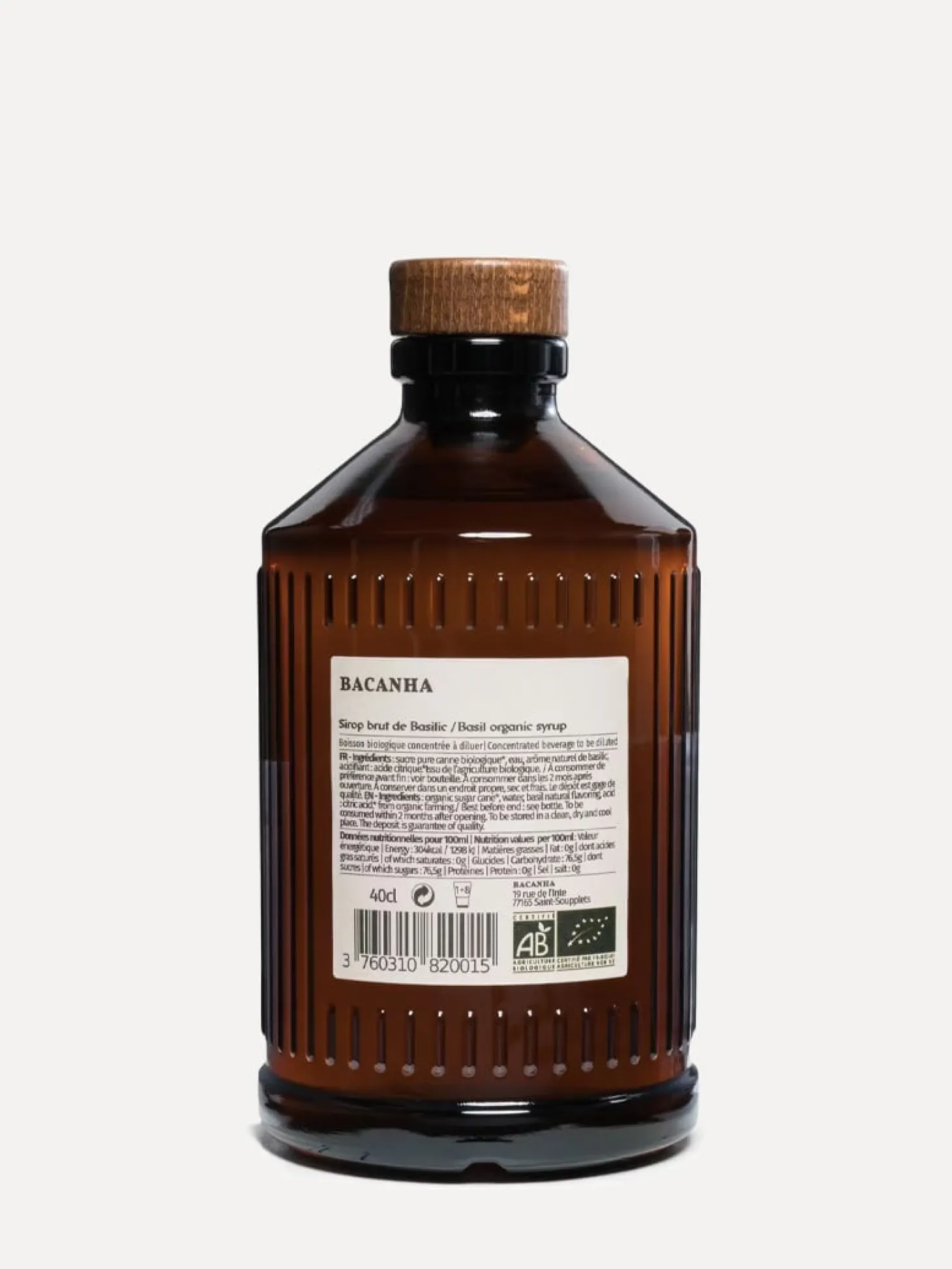 Bacanha Siroop Brut De Basilic Discount