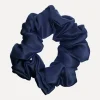 Les Soeurs Zijden Scrunchie Navy Flash Sale