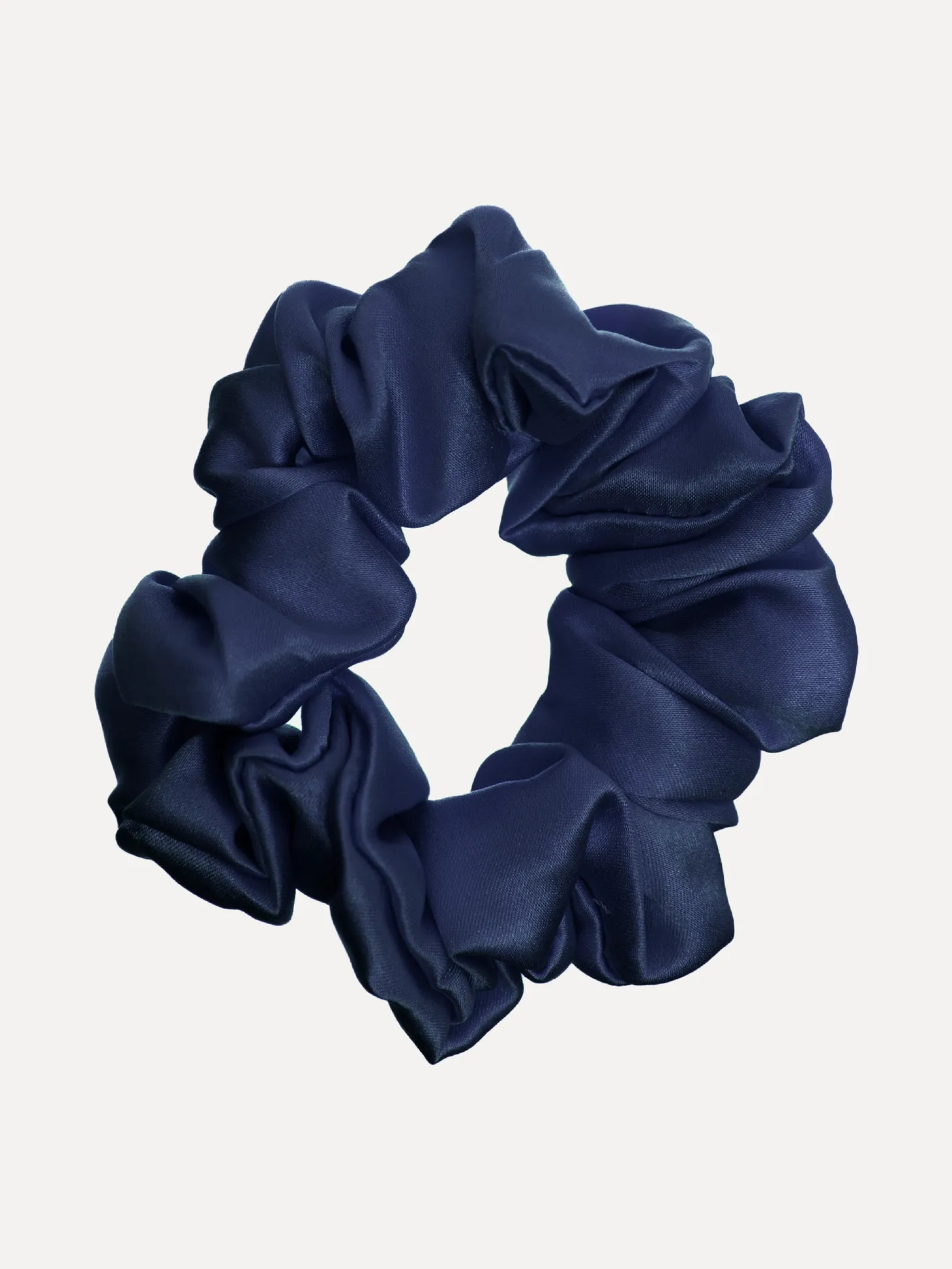 Les Soeurs Zijden Scrunchie Navy Flash Sale