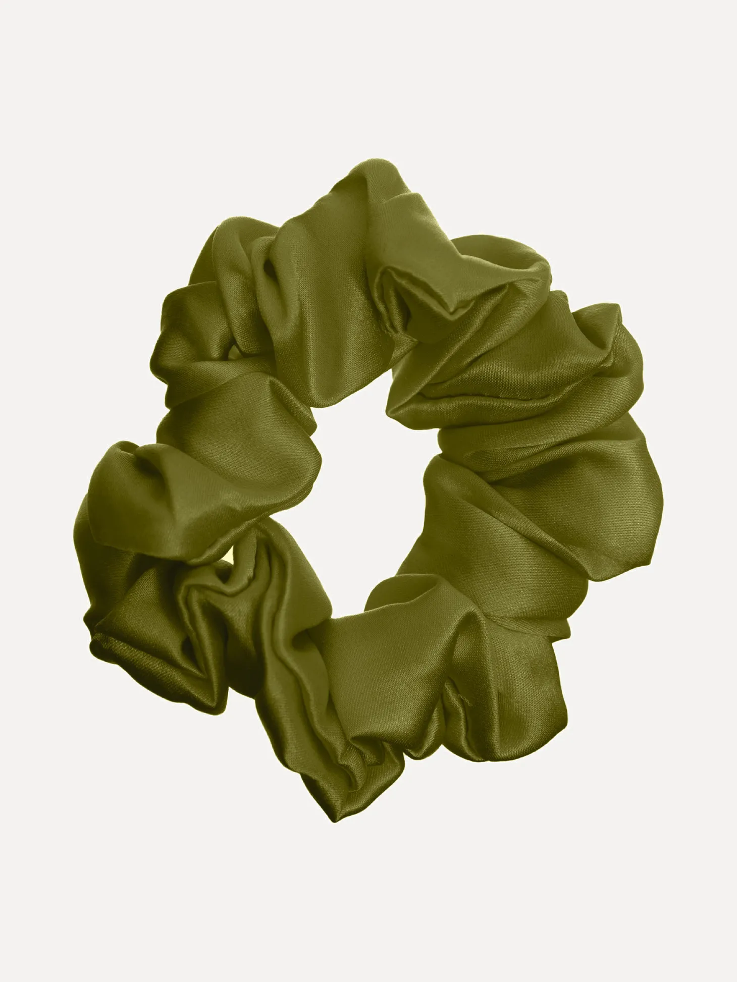 Les Soeurs Zijden Scrunchie Olive Cheap