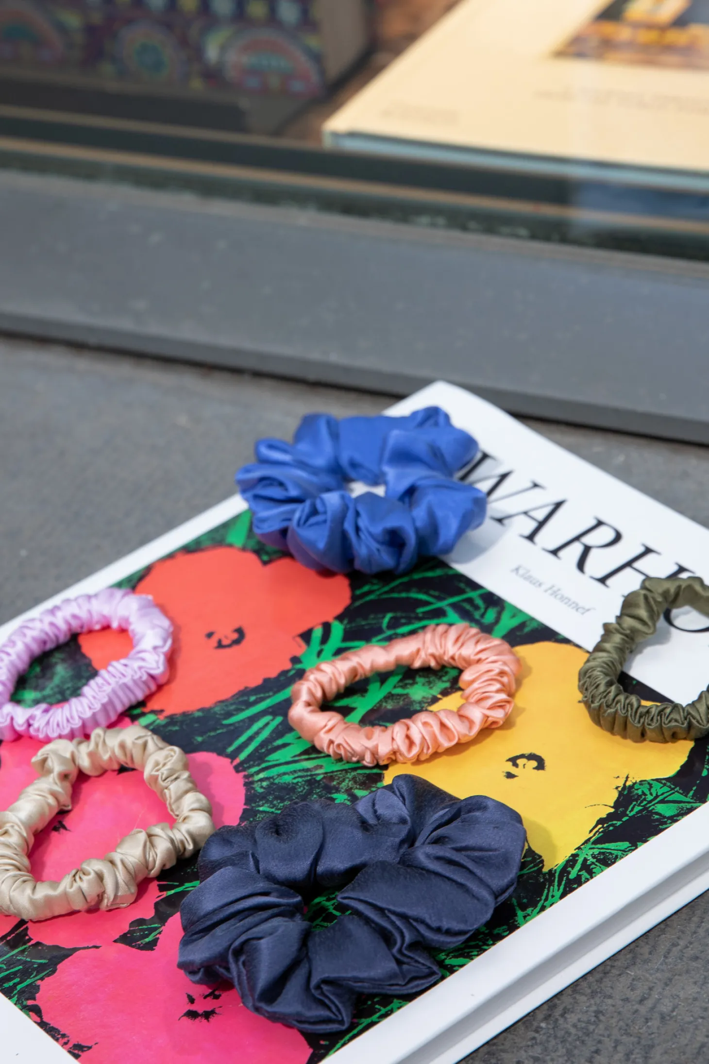 Les Soeurs Zijden Scrunchie Navy Flash Sale