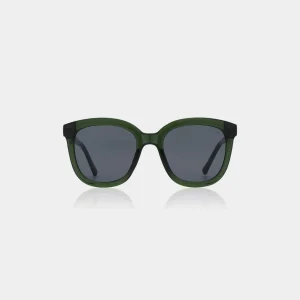 A.Kjaerbede Zonnebril Billy Dark Green Transparent Fashion