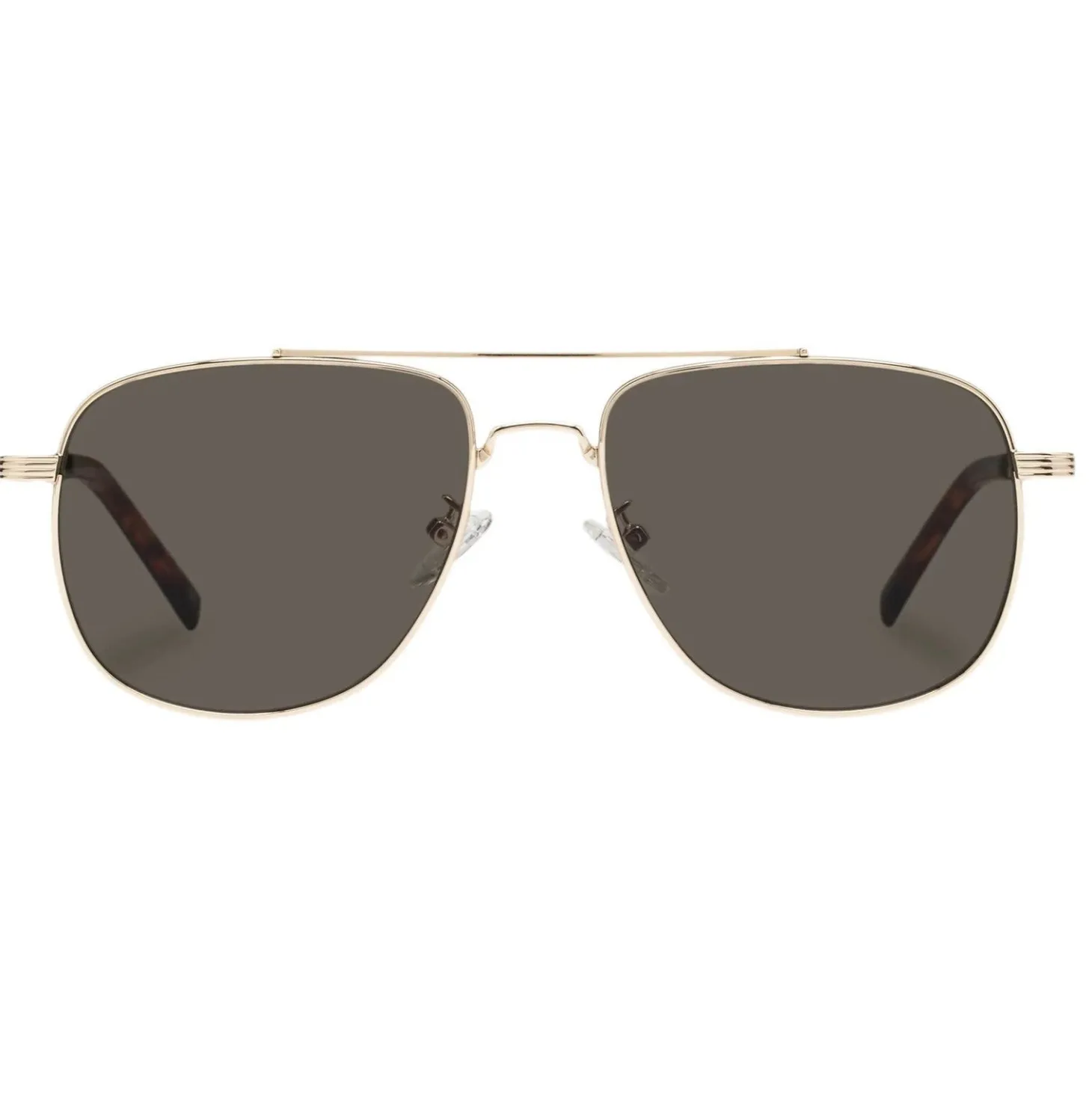 Le Specs Zonnebril The Charmer Gold W/ Khaki Mono Lens Clearance